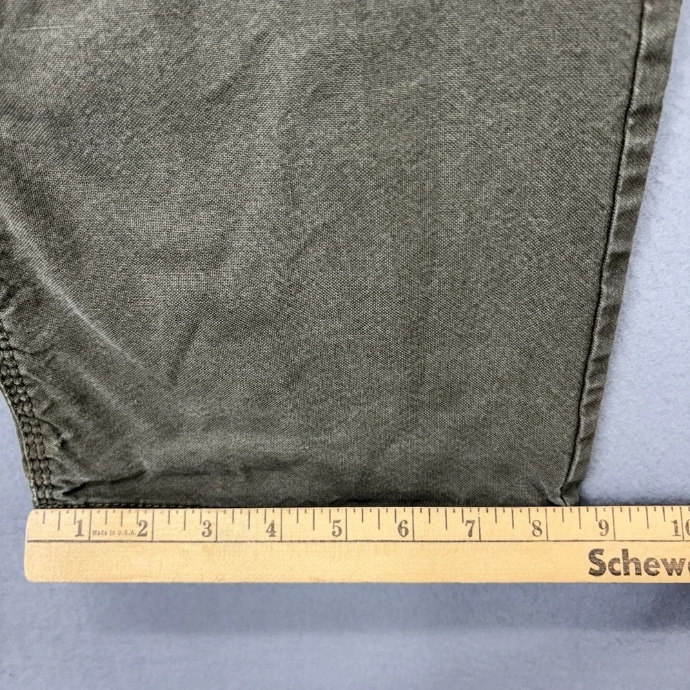 The North Face Pants‎ Mens 34x33 Canvas Olive Green 5 Pocket Stretch Workwear